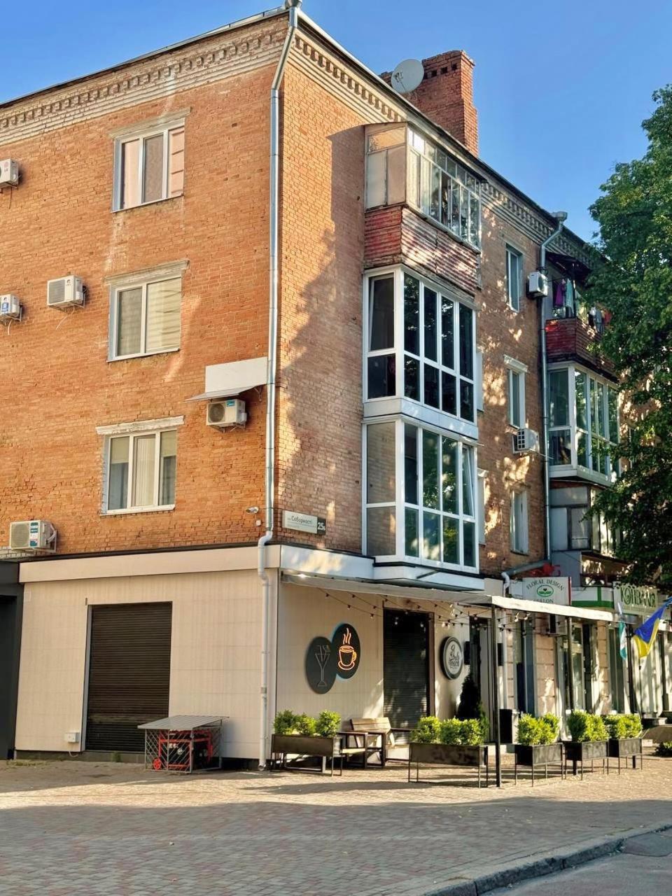 Apartpoltava Елегантна Двокімнатна Студія З Панорамою На Театр Гоголя, Цум, Фіскальний Чек Ngoại thất bức ảnh